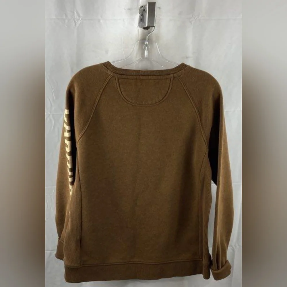 Carhartt Midweight Crewneck Block Logo Sleeve Graphic Sweatshirt Size L Like New - Picture 3 of 5